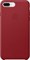Оригинальный кожаный чехол-накладка Apple для iPhone 7 Plus/8 Plus, цвет «красный» (MQHN2ZM/A) - фото 23995
