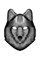 Крутая светодиодная маска с датчиком звука GeekMask Shadow Wolf  (GM-WLF)