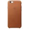 Оригинальный кожаный чехол-накладка Apple для iPhone 6/6s цвет «коричневый» (MKXR2ZM/A) - фото 7828
