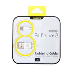 USB Кабель Lightning BASEUS для iPhone 5/5S/5C/6/6Plus 200 см  - фото 10178