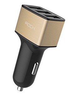 Автомобильное зарядное устройство Rock Motor Car Charger 3 USB 4.8A (RCC0104) - фото 12667