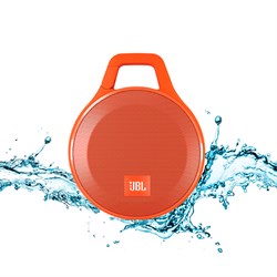 Портативная беспроводная колонка JBL Clip Plus Orange с Bluetooth (JBLCLIPPLUSORG) - фото 13026