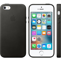 Оригинальный чехол-накладка Apple Leather Case кожаный для iPhone SE - фото 13145