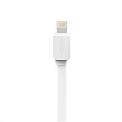 Кабель Rock Lightning-USB Safe Charge Speed Data Cable 32см лапша - фото 14536
