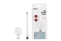 LED фонарик Rock Omi Phone Light для селфи iPhone - фото 14596