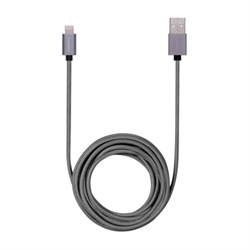 Кабель Momax USB-Lightning Elite Link  MFI 300 см. (Цвет: Серый) - фото 14779