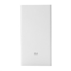 Внешний аккумулятор Xiaomi (Mi) Power Bank 20000 mAh, цвет "Белый" (PLM05ZM) - фото 15382