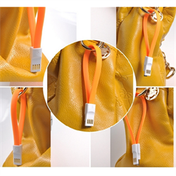 Кабель Remax Lightining Portable Cable 23 см (оранжевый) - фото 15850