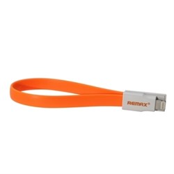 Кабель Remax Lightining Portable Cable 23 см (оранжевый) - фото 15854