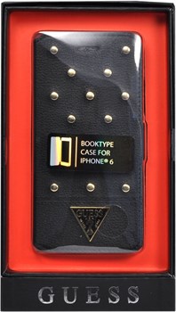 Чехол-книжка Guess для iPhone 6/6s plus Tessi Booktype Black (Цвет: Чёрный) - фото 15944