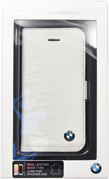 Чехол-книжка BMW для iPhone 5/5s Signature Booktype White (Цвет: Белый) - фото 16013