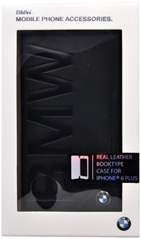 Чехол-книжка BMW для iPhone 6/6s plus Logo Signature Booktype Black (Цвет: Чёрный) - фото 16041