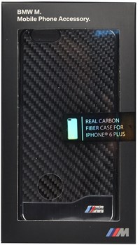 Чехол-накладка BMW для iPhone 6/6s plus Signature Hard Real Carbon (Цвет: Чёрный) - фото 16101