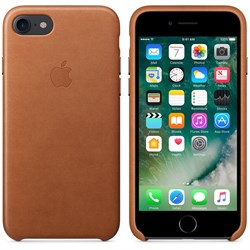 Оригинальный кожаный чехол-накладка Apple для iPhone 7/8, цвет «золотисто-коричневый» (MMY22ZM/A) - фото 16300