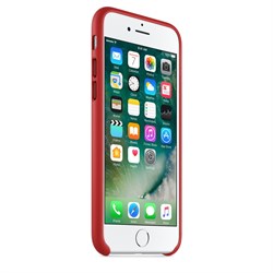 Оригинальный кожаный чехол-накладка Apple для iPhone 7/8, цвет «красный» (MMY62ZM/A) - фото 16345