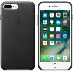 Оригинальный кожаный чехол-накладка Apple для iPhone 7 Plus/8 Plus, цвет «черный» (MMYJ2ZM/A) - фото 16379