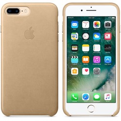 Оригинальный кожаный чехол-накладка Apple для iPhone 7 Plus/8 Plus, цвет «миндальный» (MMYL2ZM/A) - фото 16406