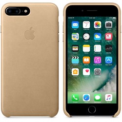 Оригинальный кожаный чехол-накладка Apple для iPhone 7 Plus/8 Plus, цвет «миндальный» (MMYL2ZM/A) - фото 16409