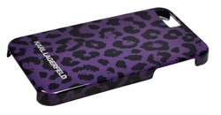 Чехол-накладка Karl Lagerfeld для iPhone 5/5s Camouflage Hard Leopard (Цвет: Фиолетовый) - фото 16552