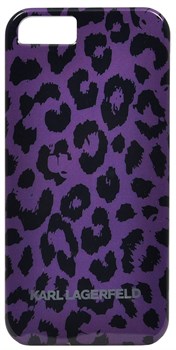 Чехол-накладка Karl Lagerfeld для iPhone 5/5s Camouflage Hard Leopard (Цвет: Фиолетовый) - фото 16553