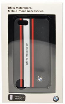 Чехол-накладка BMW для iPhone 5/5s Motosport Hard Rubber (Цвет: Синий) - фото 16651
