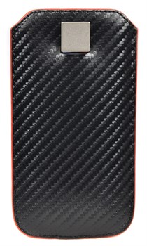 Чехол-карман BMW для iPhone 5/5s M-collection Sleeve Carbon effect (Цвет: Чёрный) - фото 16664