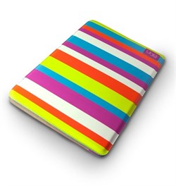 Чехол-сумка Uniq для Macbook Air 11" Streak cherry PU (Цвет: Разноцветный) - фото 16891