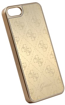 Чехол Guess для iPhone 6S 4G ALUMINIUM PLATE Hard Gold (Цвет: Золотой) - фото 17010