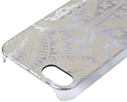 Чехол-накладка Lacroix для iPhone 5S/SE Paseo transparent Hard Gold (Цвет: Золотой) - фото 17130