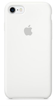 Оригинальный силиконовый чехол-накладка Apple для iPhone 7/8, цвет «белый цвет»  (MMWF2ZM/A) - фото 17340