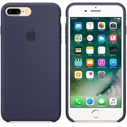 Оригинальный силиконовый чехол-накладка Apple для iPhone 7 Plus/8 Plus, цвет «темно-синий»  (MMQU2ZM/A) - фото 17371