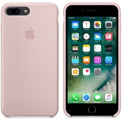 Оригинальный силиконовый чехол-накладка Apple для iPhone 7 Plus/8 Plus, цвет «розовый песок»  (MMT02ZM/A) - фото 17815