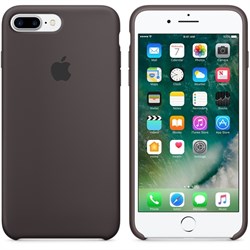 Оригинальный силиконовый чехол-накладка Apple для iPhone 7 Plus/8 Plus, цвет «тёмное какао»  (MMT12ZM/A) - фото 17863