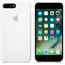 Оригинальный силиконовый чехол-накладка Apple для iPhone 7 Plus/8 Plus, цвет «белый цвет»  (MMQT2ZM/A) - фото 17875