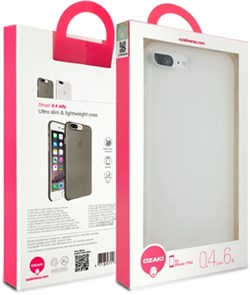 Чехол-накладка Ozaki O!coat 0.4 Jelly для iPhone 7 Plus/8 Plus  «Цвет: Прозрачный» (OC746TR) - фото 18500