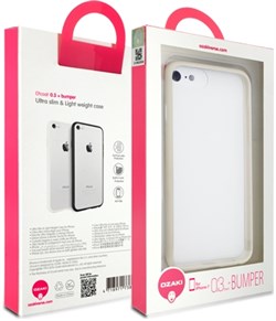 Чехол-накладка Ozaki O!coat 0.3+Bumper для iPhone 7/8,  цвет «белый» (OC738WH  ) - фото 18516