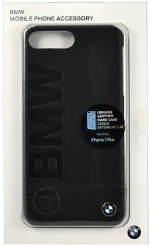 Чехол-накладка BMW для iPhone 7 Plus/8 Plus  Signature Logo imprint Hard Leather,  Цвет «Черный» (BMHCP7LLLSB) - фото 18576