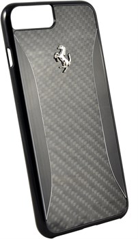 Чехол-накладка Ferrari для iPhone 7 Plus/8 Plus  GT Experience Hard Carbon-Aluminium , Цвет «Черный» (FERCHCP7LBK) - фото 18615