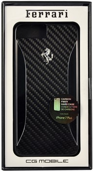 Чехол-накладка Ferrari для iPhone 7 Plus/8 Plus  GT Experience Hard Carbon-Aluminium , Цвет «Черный» (FERCHCP7LBK) - фото 18617