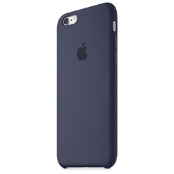 Оригинальный силиконовый чехол-накладка Apple для iPhone 6/6s цвет «темно-синий» (MKY22ZM/A) - фото 18808