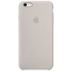 Оригинальный силиконовый чехол-накладка Apple для iPhone 6/6s цвет «бежевый» (MKY42ZM/A) - фото 18973