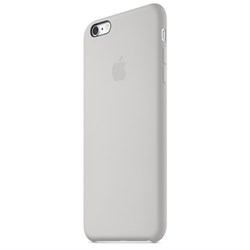 Оригинальный силиконовый  чехол-накладка Apple для iPhone 6/6s Plus цвет «белый» (MKXK2ZM/A) - фото 19582