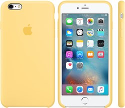 Оригинальный силиконовый чехол-накладка Apple для iPhone 6/6s Plus цвет «Абрикосовый» (MM6F2ZM/A) - фото 19703