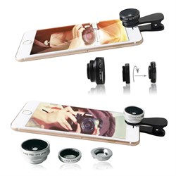 Объектив-линза Lieqi набор 3 в 1 Цвет: Чёрный (LQ-028) - фото 19881