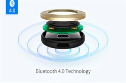 Беспроводные стерео-наушники Rock Muo Bluetooth Earphone, цвет "Золотой" (RAU0518)  - фото 20936