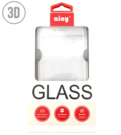 Защитное стекло Ainy Tempered Glass 2.5D 0.2 мм для iPhone 7 Plus (Весь экран, 3D, белое) - фото 21089