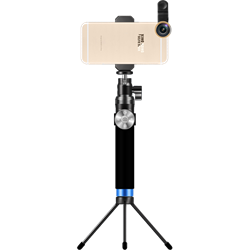 Монопод Noosy King Kong Selfie Stick, премиальный набор 3 в 1, цвет "черный" (BR12) - фото 21195