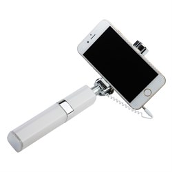 Монопод Noosy Lipstick Selfie Stick (дизайн "Губная помада", цвет "молочный") - BR14 - фото 22650