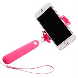 Монопод Noosy Mini Bluetooth Selfie Stick (цвет "розовый) - BR09 - фото 22723