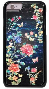 Чехол-накладка iCover iPhone 6/6s Mother of Pearl 09, дизайн "цветы" (IP6/4.7-MP-BK/FL02) - фото 23546